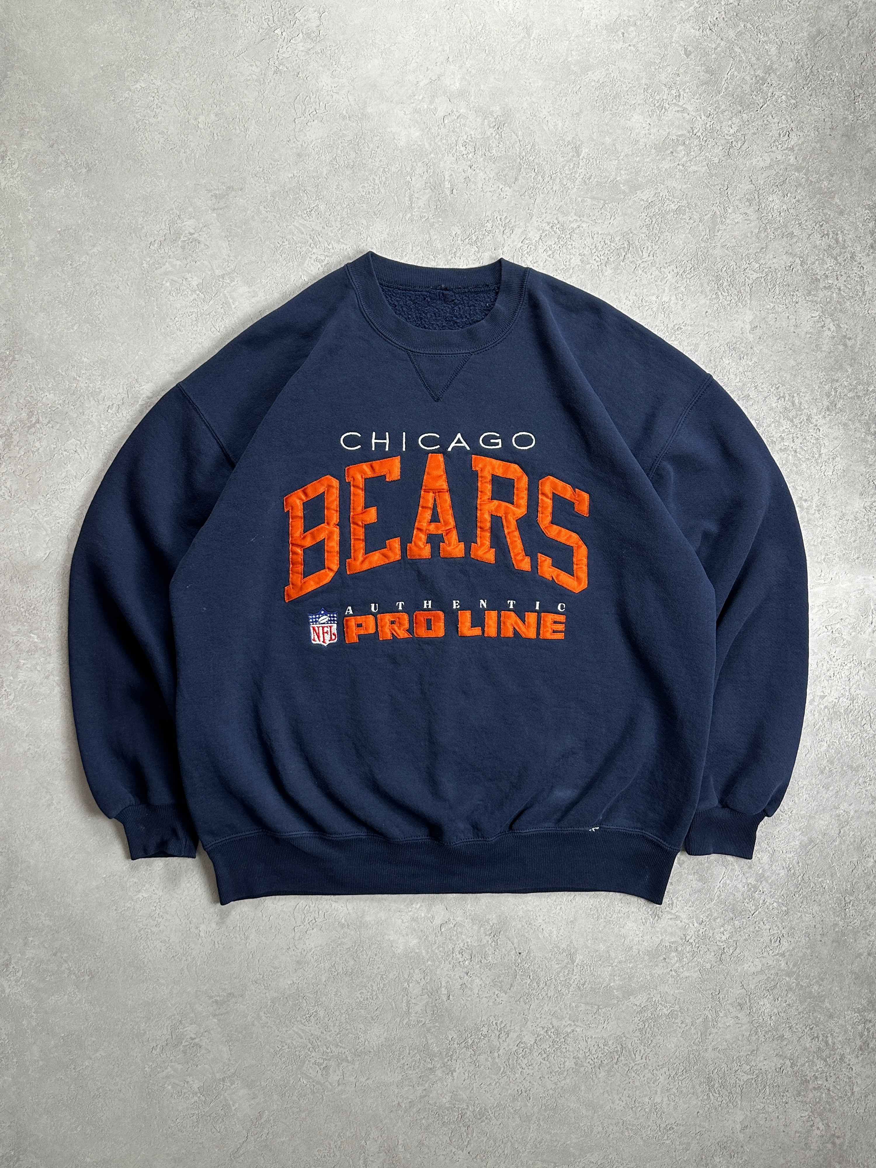 90s Navy Russell Athletic Chicago Bears Crewneck (Fits M)