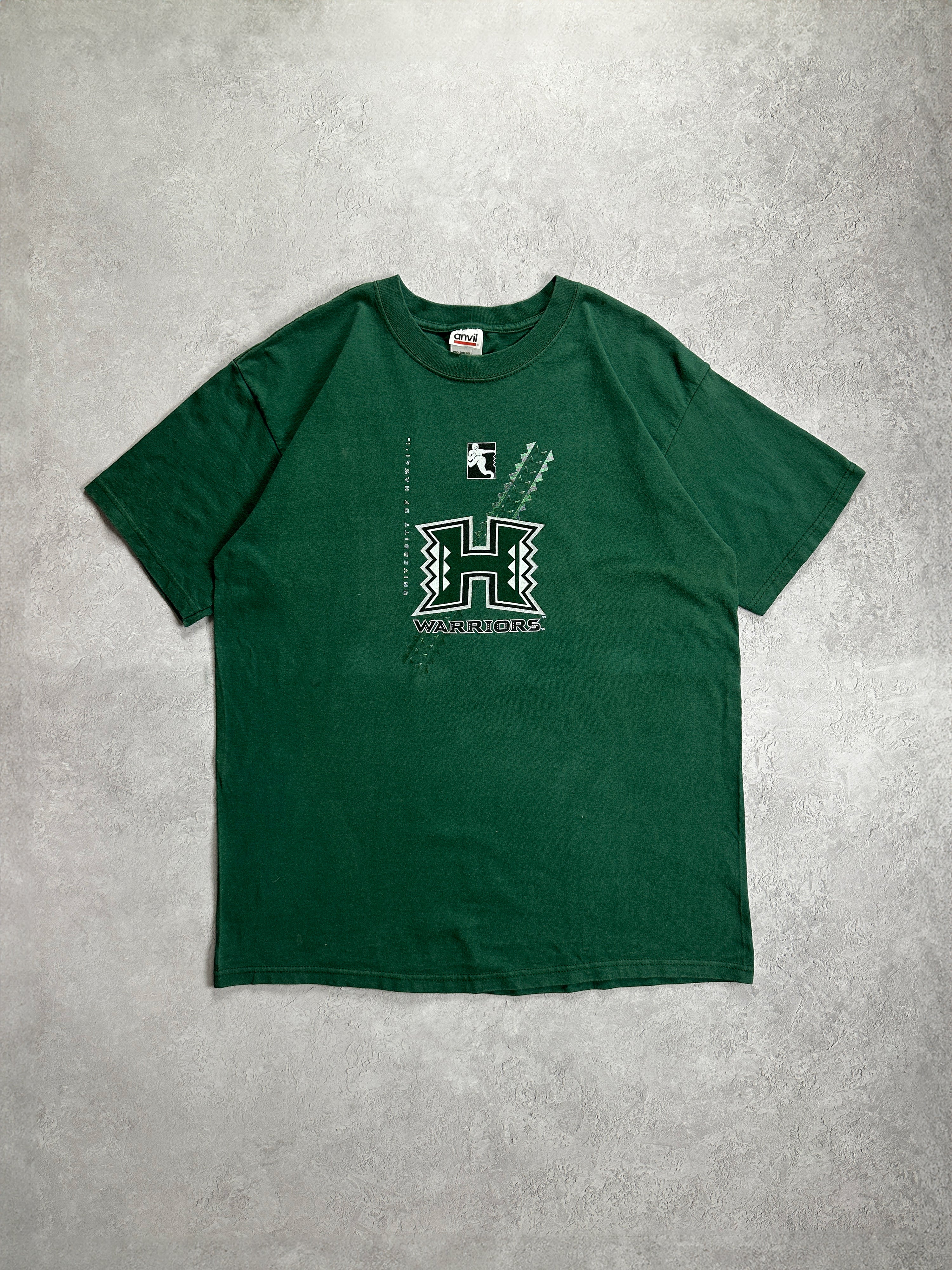 00s Green Hawaii Warriors T-Shirt (Fits M)