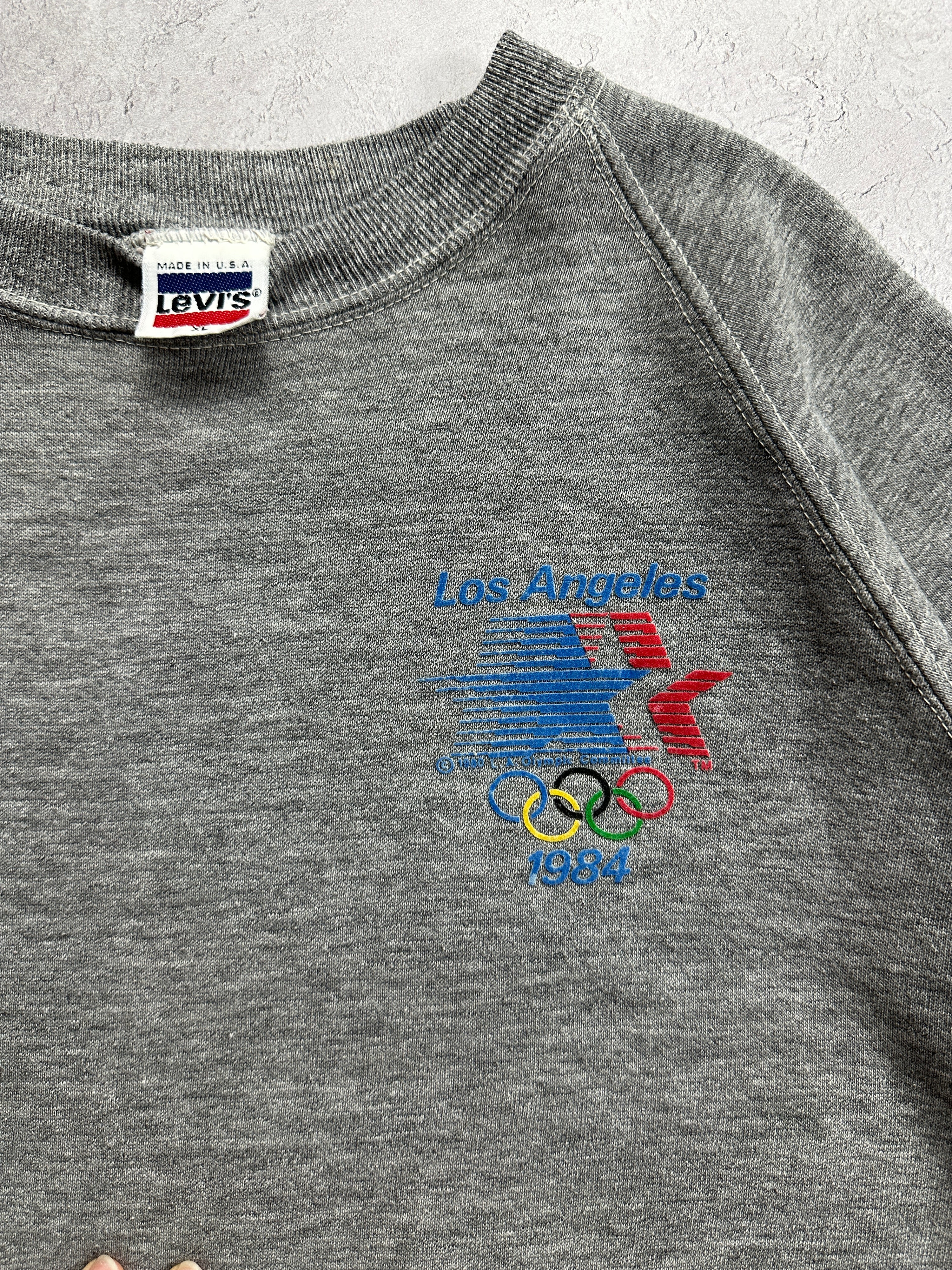 '84 Grey Levi's Los Angeles Olympics Crewneck (Fits M)