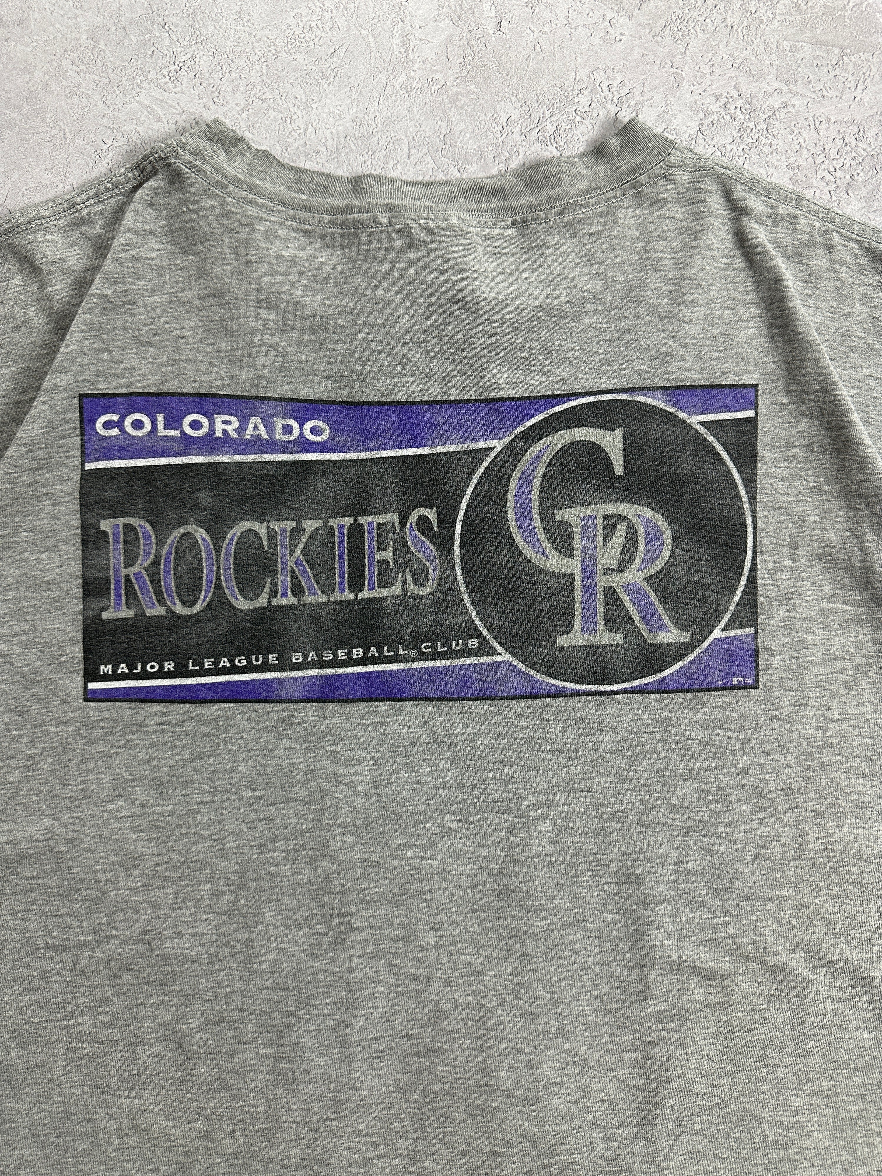 90s Grey Nike Colorado Rockies T-Shirt (XL)