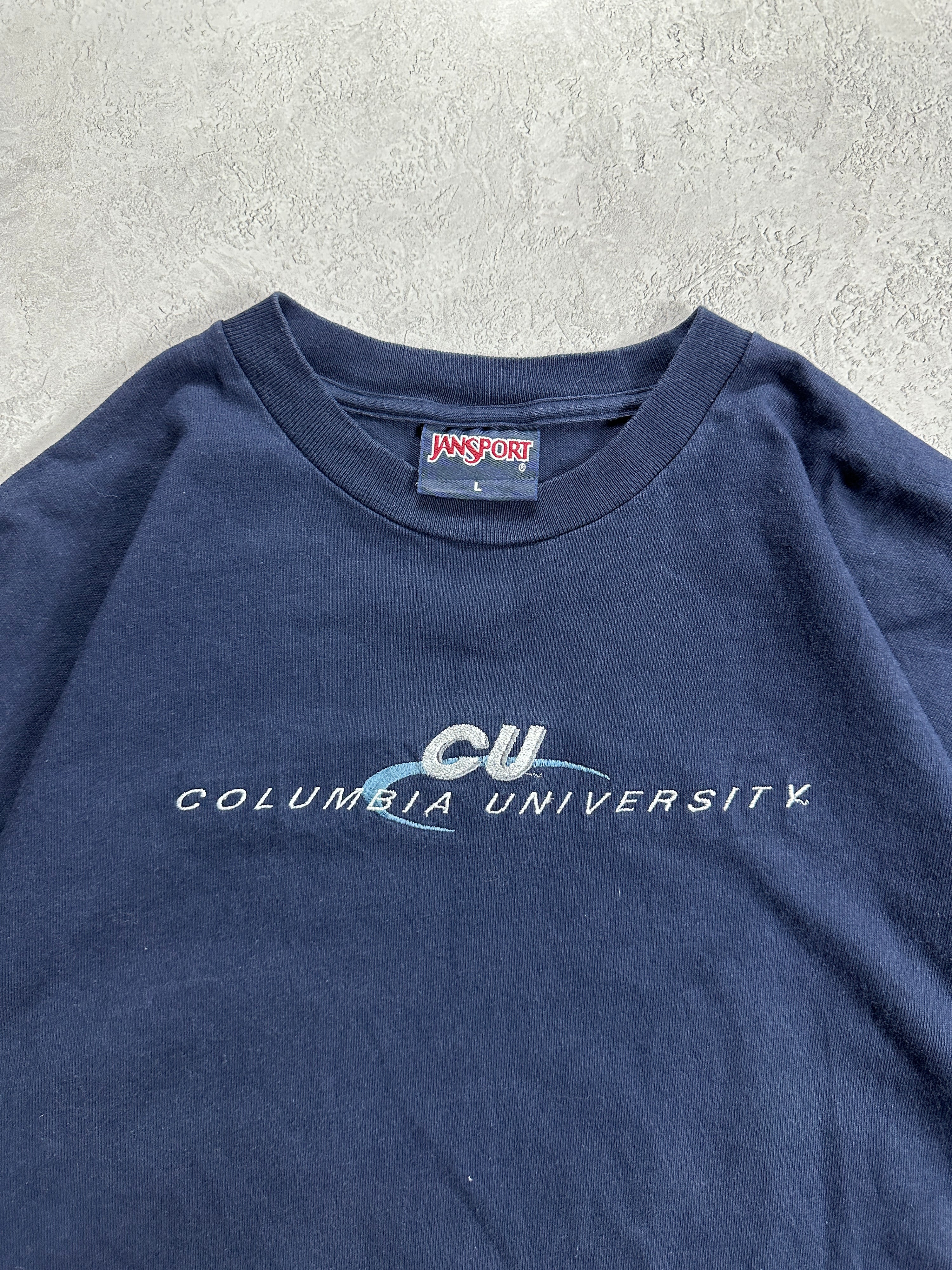 00s Navy CU Columbia University L/S T-Shirt (L)