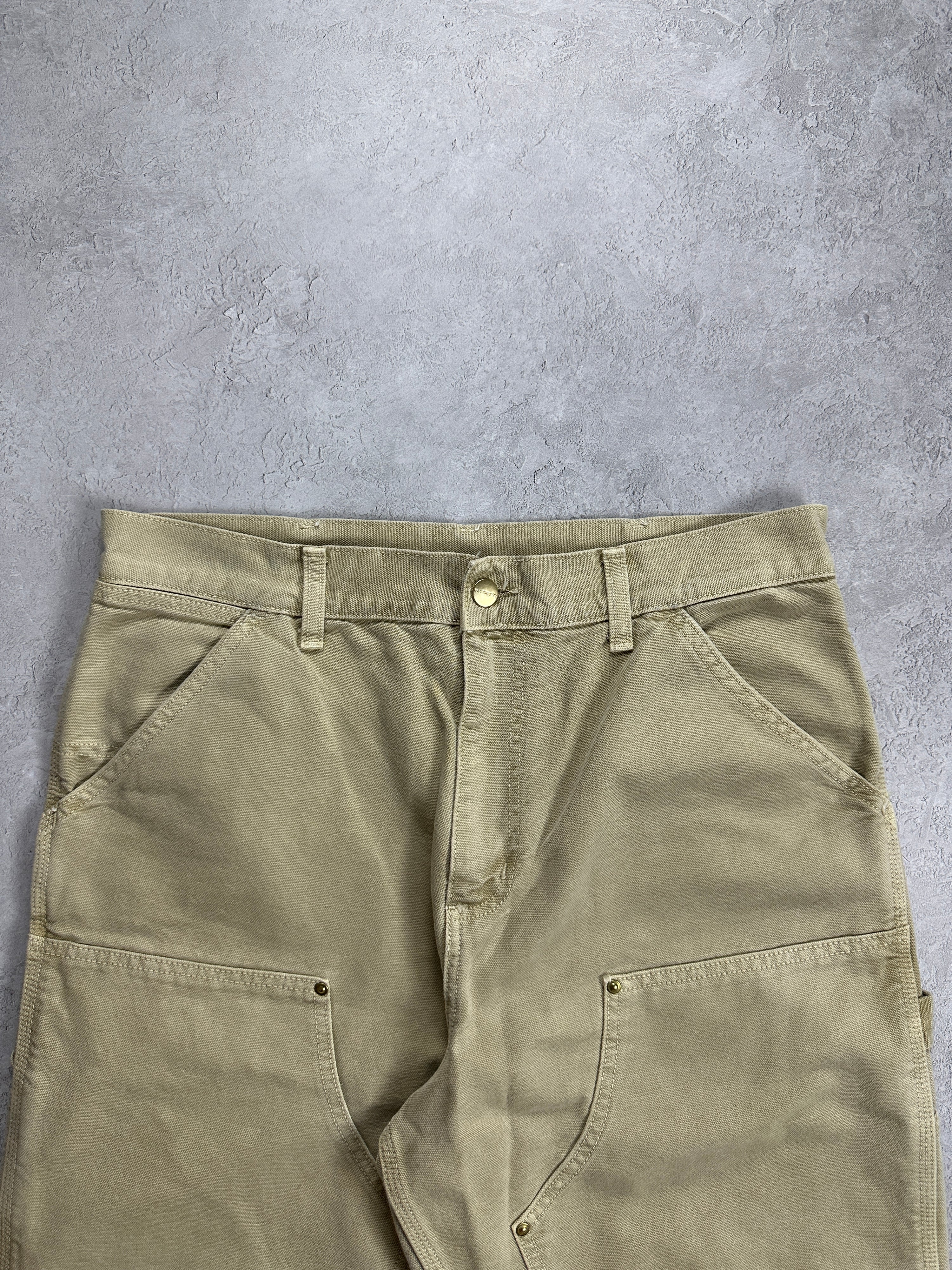 Beige Carhartt Double Knee Carpenter Pants (32x32)