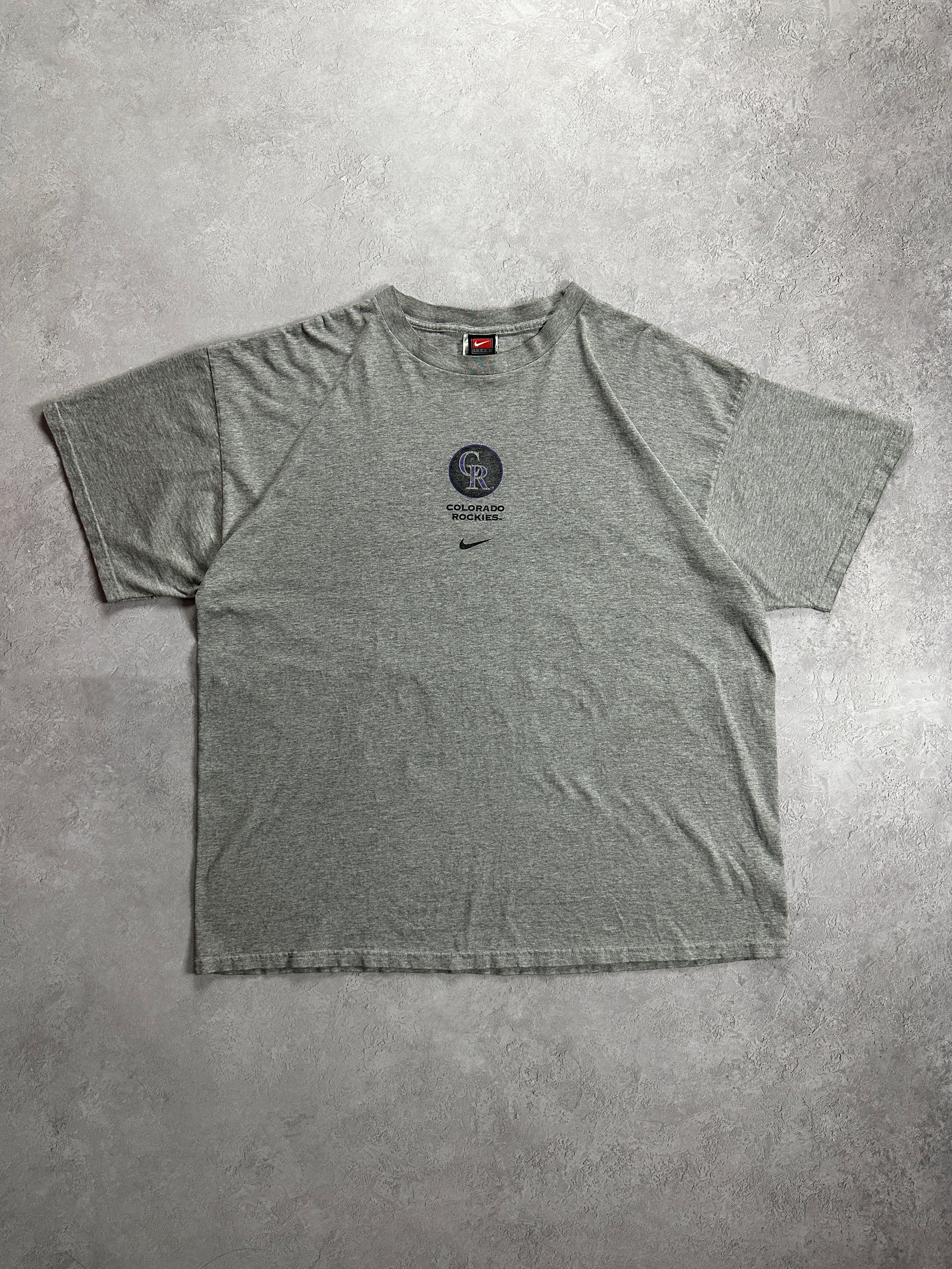 90s Grey Nike Colorado Rockies T-Shirt (XL)