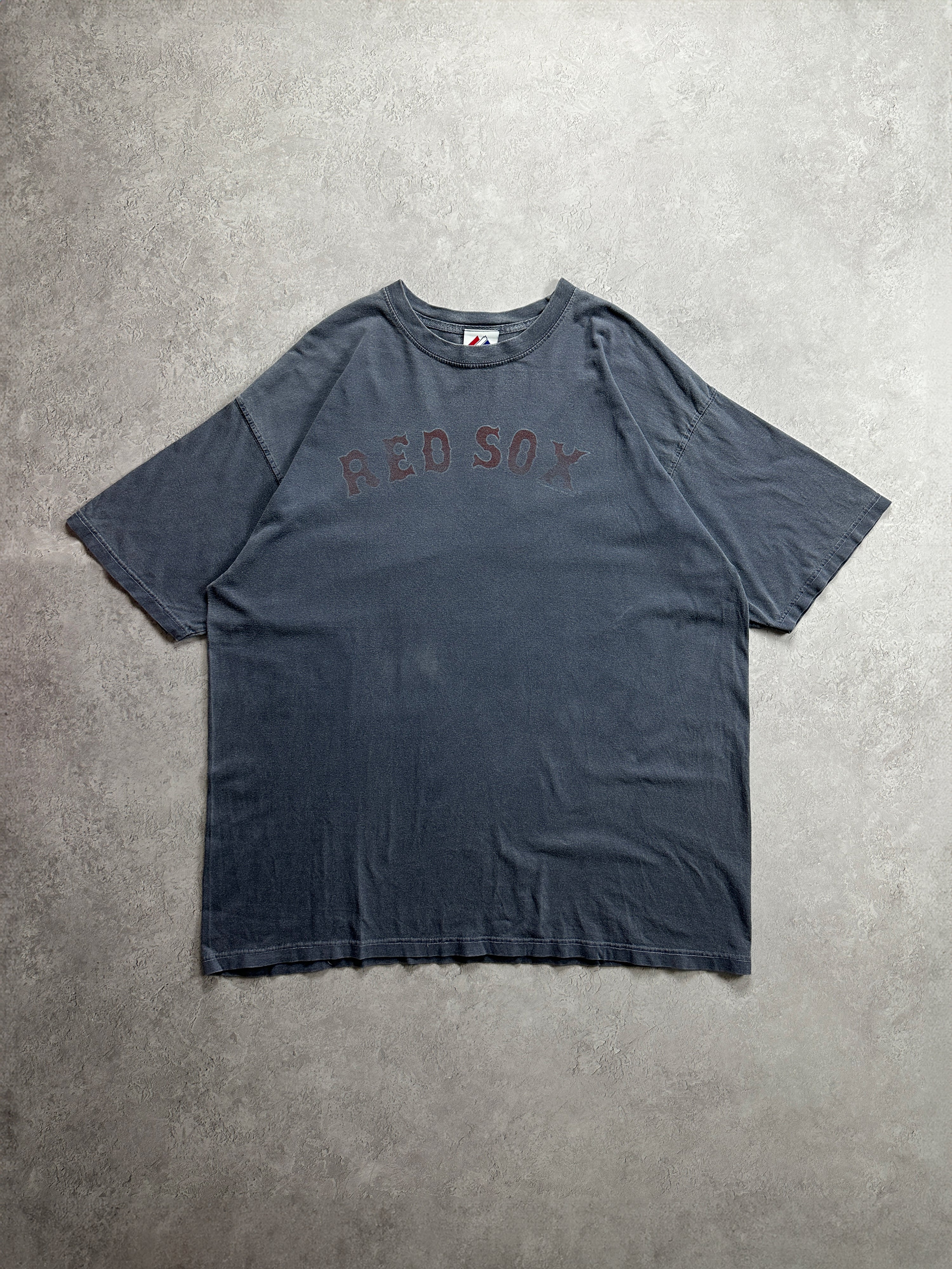 00s Sun Faded Navy Red Sox T-Shirt (XL)