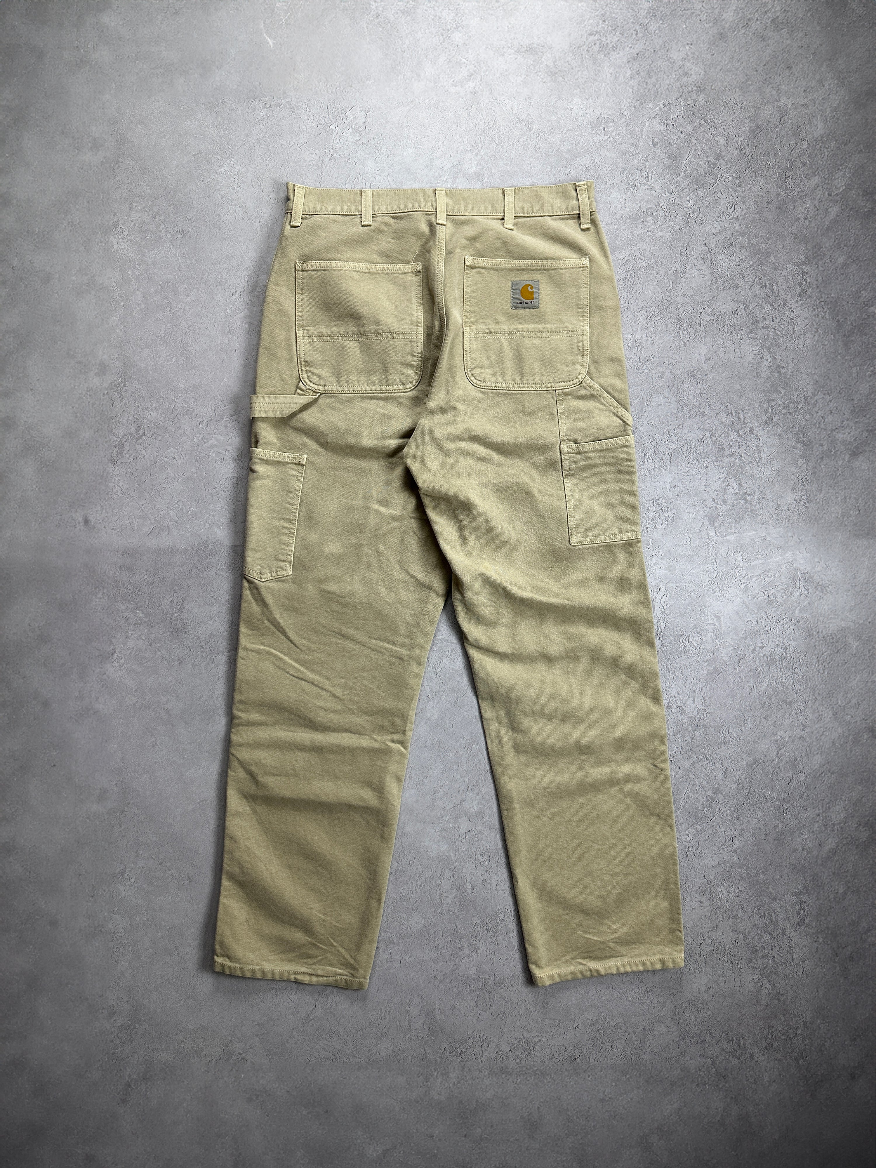 Beige Carhartt Double Knee Carpenter Pants (32x32)