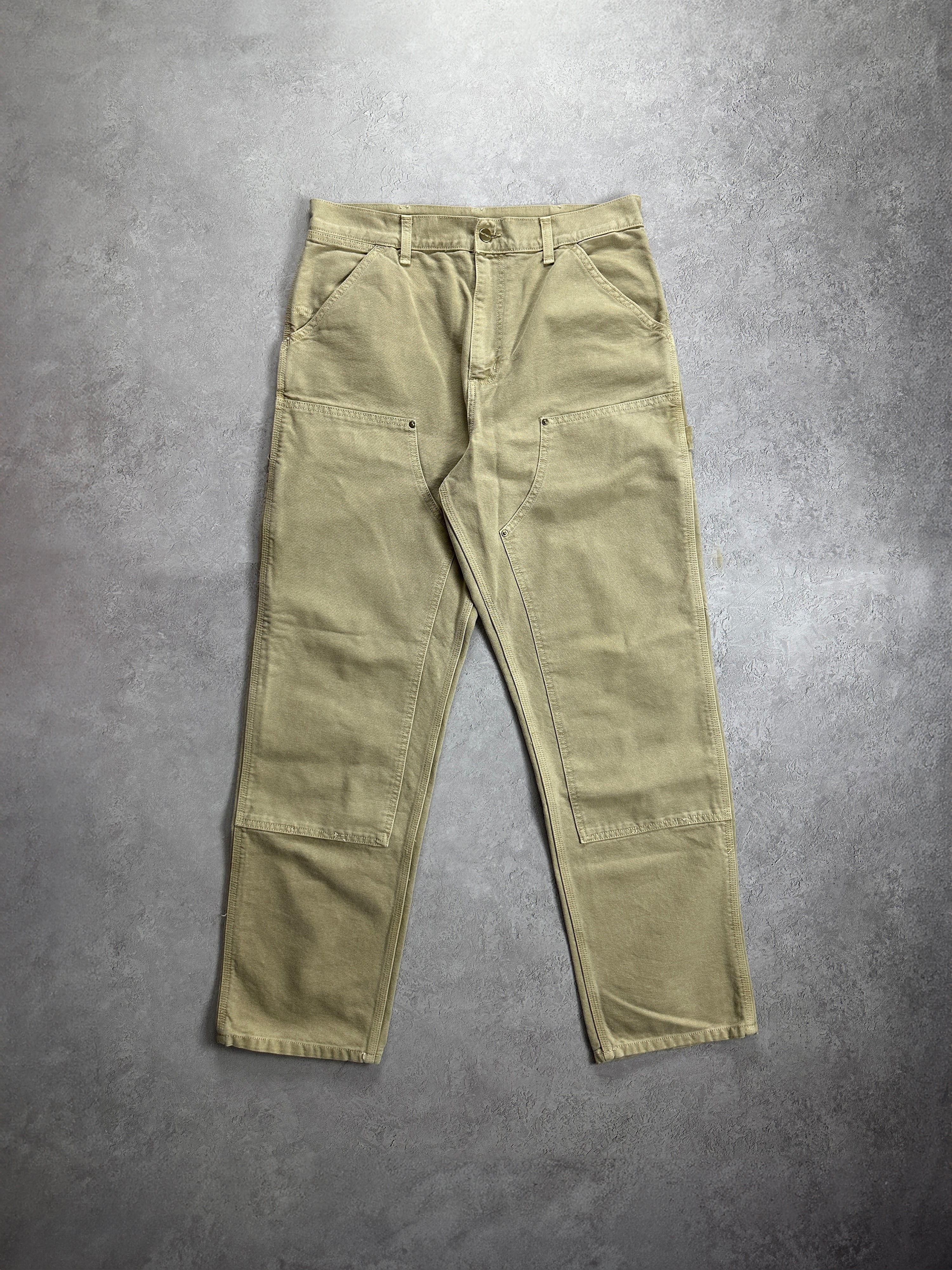 Beige Carhartt Double Knee Carpenter Pants (32x32)