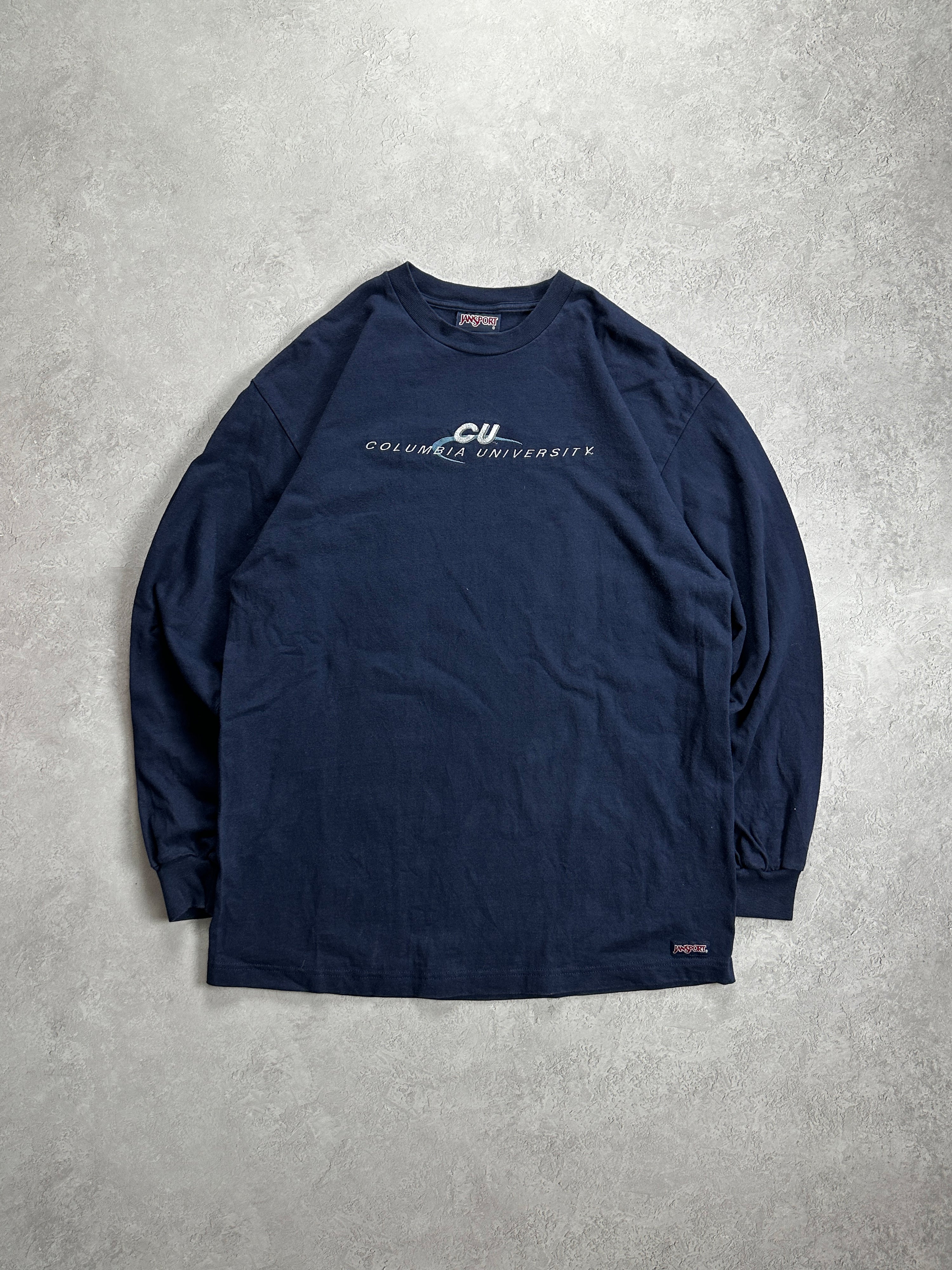 00s Navy CU Columbia University L/S T-Shirt (L)